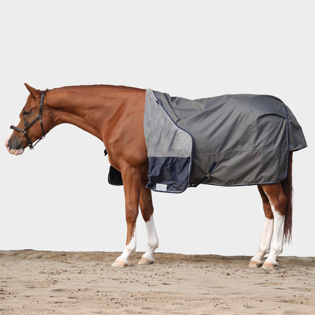 Dominick Cosy Outdoor Deken 150 g Navy + gratis halsdeel