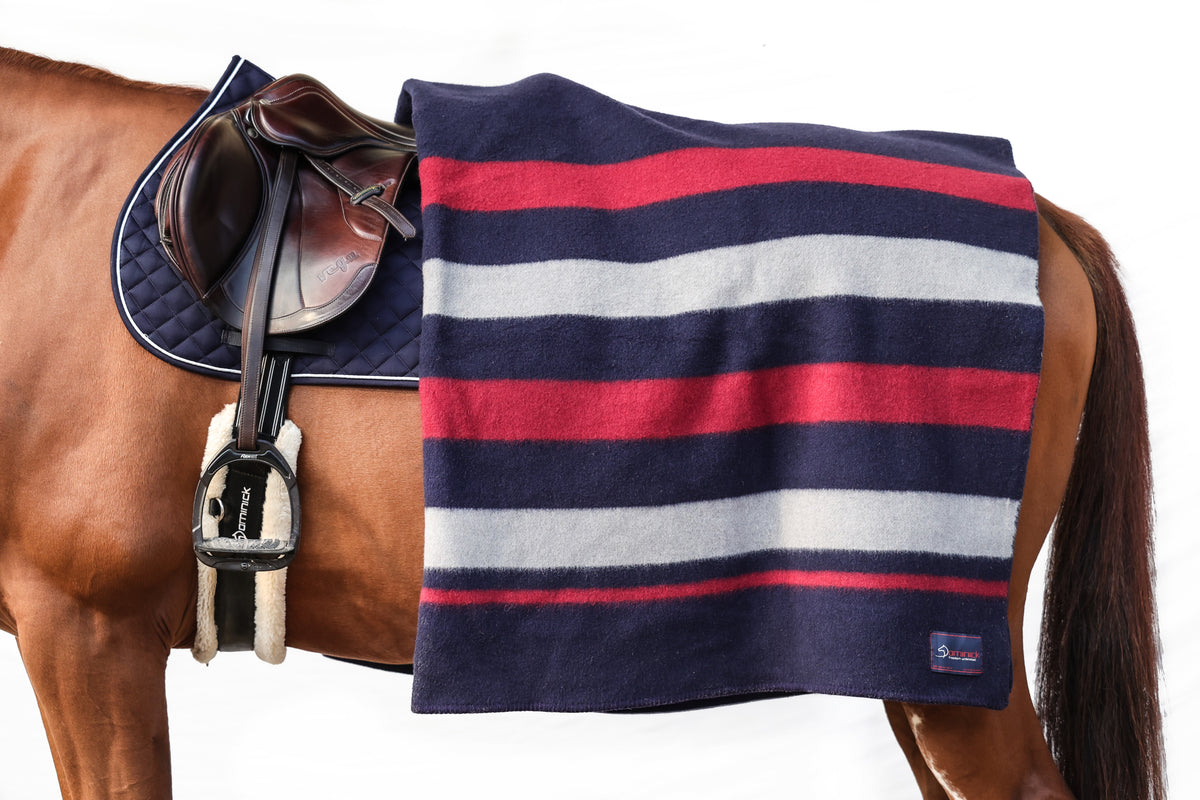 Couverture en laine Dominick Golden Stripe