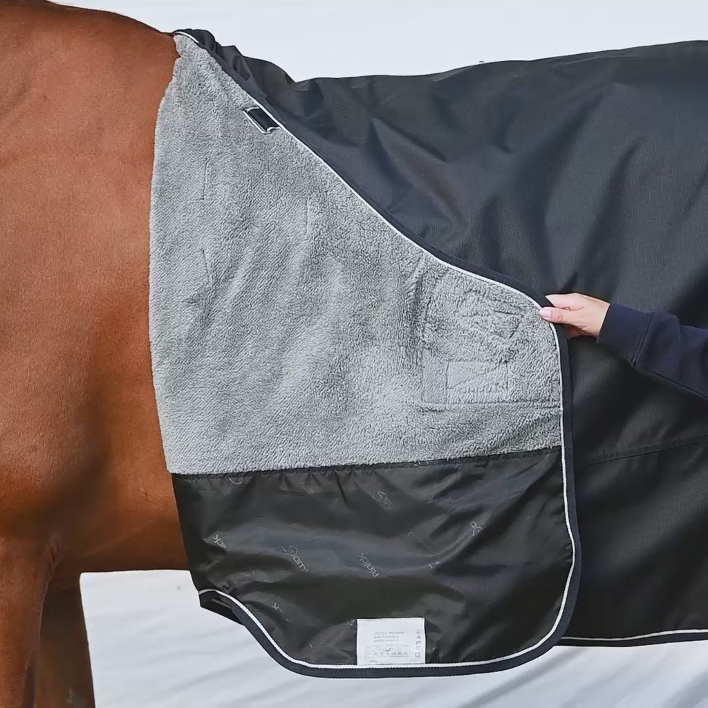 Dominick Cosy Outdoor Deken 150 g Navy + gratis halsdeel